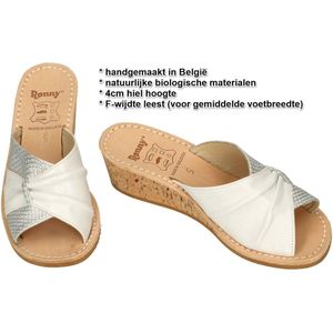 Ronny -Dames - zilver - slippers & muiltjes - maat 42