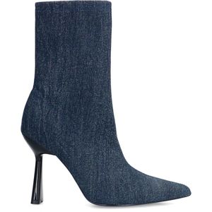 Sacha - Dames - Denim sock boots met trechterhak - Maat 41