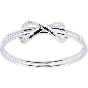 Lovenotes ring - zilver - infinity - dubbele band - maat 52