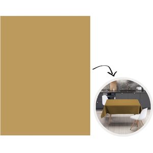 Tafelkleed - Tafellaken - 130x170 cm - Okergeel - Kleur - Herfst - Geel - Effen - Kleuren - Binnen en Buiten