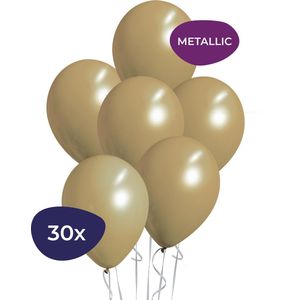 Metallic Ballonnen - Goud - 30 Stuks - Gouden ballonnen