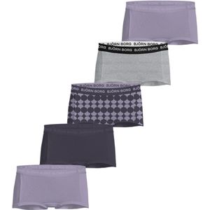 Björn Borg 5-Pack meisjes boxershorts - Minishorts - Katoenen kinder onderbroeken multipack - 164 - Paars