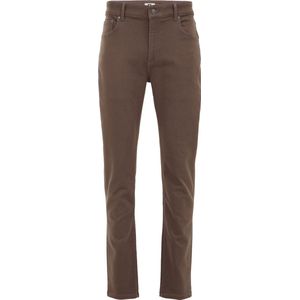 WE Fashion Heren slim fit broek van jog denim