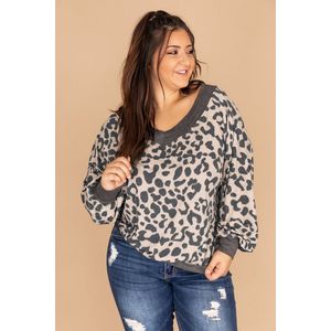 Blouse Shirt Dames - Luipaardprint - Barlant - Maat XXXXXL/5XL