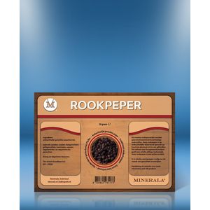 Rookpeper 50 gram - Gerookte zwarte peper - Bbq peper - Minerala