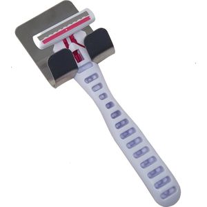 Houder hanger haak van RVS zelfklevend voor - Scheermesjes - sleutel - stekker - handdoek - theedoek - schaar voor in de keuken - toilet - badkamer