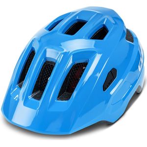 CUBE Fietshelm Linok Teamline - Kinderhelm - 11 Ventilatiegaten - Met LED-lamp - MIPS - EPS In-Mould - 52-57 cm - M- Blauw