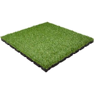 Kunstgras tegels | Per 1 m² | Per stuk | 100x100cm | Dikte 2,5 cm