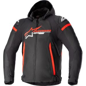 Alpinestars Zaca Waterproof Jacket Black Bright Red White 2XL - Maat - Jas