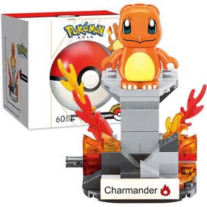 Keeppley Pokémon Mini Charmander Bouwstenen Set Bouw Speelgoed 60 Stukjes