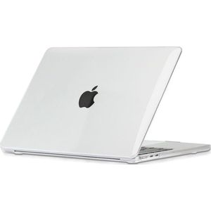 Mobigear Laptophoes geschikt voor Apple MacBook Air 13 Inch (2022-2024) Hoes Hardshell Laptopcover MacBook Case | Mobigear Sparkle - Wit - Model A2681