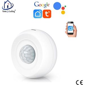 WiFi PIR-detector 360° met bediening via APP en kan werken met spraakgestuurde apps. T-2021