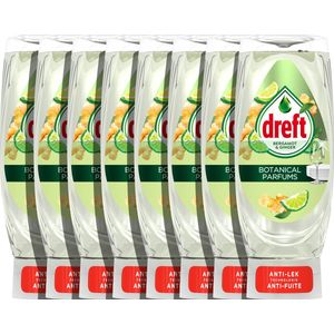 Dreft Natuurlijke Geur Afwasmiddel - Bergamot & Gember - Ondersteboven Fles - 8 x 450 ml
