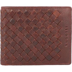 Bugatti Geweven portefeuille leer 12 cm