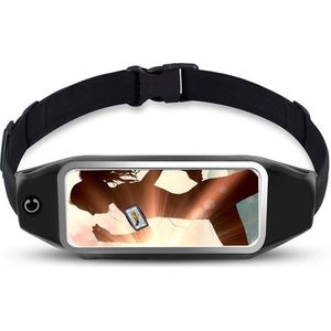 Samsung Galaxy S7 hoes Running belt Sport heupband - Hardloopband riem sportband hoesje Zwart Pearlycase