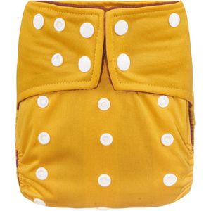 BonBini´s luiers - wasbare luier Golden dreams 3-15 kg - luierbroekje - dubbele antilek preventie - zwemluier drukknoopjes en verstelbaar maat S, M, L maat 1 t/m 5