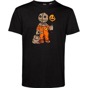 T-shirt kind Halloween Manneke | Halloween Kostuum Voor Kinderen | Halloween | Foute Party | Zwart | maat 68