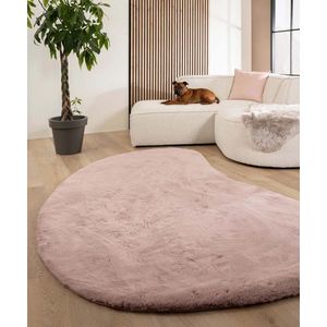 Fluffy vloerkleed organisch - Comfy Plus roze 120x184 cm