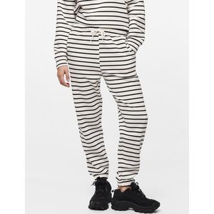 Pieces Homewear broek - Cloud Dancer Black - maat 42 (42) - Dames Volwassenen - Katoen/polyester- 17146885-Cloud Dancer Black-42