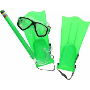 Snorkel set - Kunststof - Rubber - Groen - Kinderen - 3+ - Unisex - Onder 150 cm