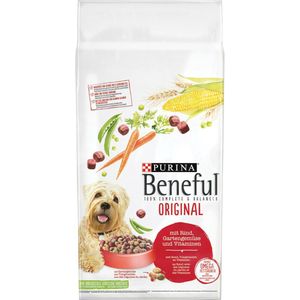 Purina Beneful Original - Hondenvoer Rund, Tuingroenten & Vitaminen - Hondenvoer - 12kg