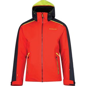 Dare 2b Educe Ski Jas Heren Wintersportjas - Maat L  - Mannen - rood/grijs/geel