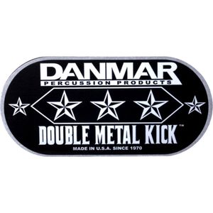 Danmar Drum Zubehör basDrum Kickpad 210MKD, Double pedaal, Metal Kick Disk - Accessoire voor drumvellen
