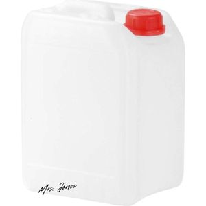 Mrs. Jones Industriële Jerrycan 5 Liter HD-PE Natuurlijke Kleuren - Hünersdorff 426201 Bouw & Fabriek .
