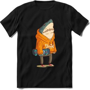 Casual Skater Haai T-Shirt Heren / Dames Dieren Shirt