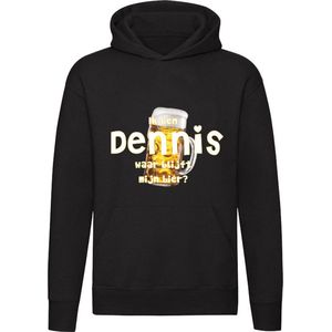 Ik ben Dennis, waar blijft mijn bier Hoodie - cafe - kroeg - feest - festival - zuipen - drank - alcohol - naam - trui - sweater - capuchon