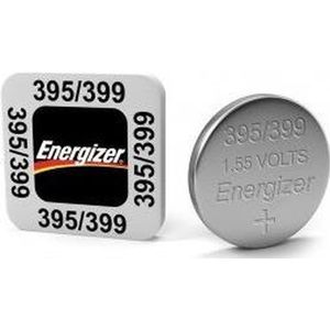 1 Stuk - Energizer 395 / 399 SR927SW 52mAh 1.55V knoopcel batterij