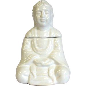 AWM | Boeddha | Oliebrander | Zittend | Wit