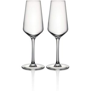 Cristal D'Arques Champagneglazen | Model Grand Chateau | Set van 2 glazen | Kristalglas/Cristallin | 23 cl