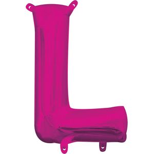 ballon letter ""L"" magenta 40 cm (16 inch)