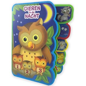 Baby's foamboek - Dieren in de Nacht - Zacht boekje voor de kleine handjes