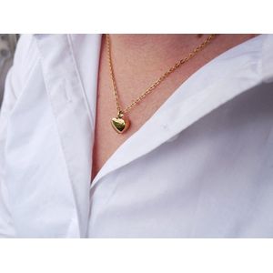 Ashanger - Urn - Goudkleurig - Hart ketting - Collier femme - 18k Verguld