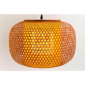 Fine Asianliving Japanse Bamboe Webbing Hanglamp - Shiroi D42xH30cm