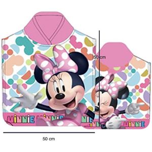 Disney Minnie Mouse Badponcho - Poncho - Sneldrogend - Multi - 50x100 cm (uitgevouwen) - One Size (ongeveer 2-5 jaar)