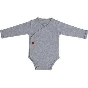 Baby's Only Rompertje lange mouw Melange - Grijs - 50 - 100% ecologisch katoen - GOTS