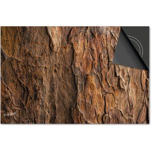 Inductie beschermer 60x52 - afdekplaat inductie mat - Dietrix Kookplaat beschermer - Exclusief - Hout en Boom - Schors Bruin