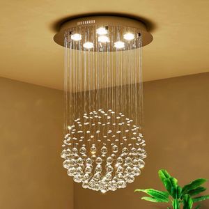 Galaxy Glow Kroonluchter - Moderne Chique Kristallen Hanglamp - Verstelbare Ketting - 45 cm - GU10 Gloeilampen - Voor Woonkamer en Eetkamer