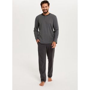 Italian Fashion Balmer- lange pyjama voor heren - 100% katoen, grijs M