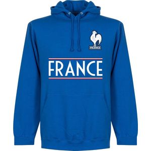 Frankrijk Team Hoodie - Blauw - S