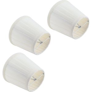 Vat Stof Lampenkap E14 Clip-On Lampenkap Stof Lampenkap Tafel Licht Cover voor Tafellamp Kroonluchter Wandlamp - Set van 3