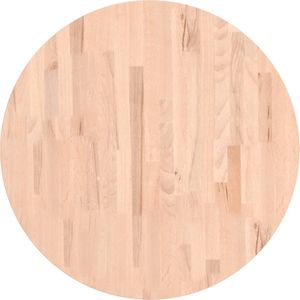 vidaXL Tafelblad - Rond Ø70x4 cm - Massief Beukenhout Houten Tafelblad - Tafelblad Vervangen - Salontafel Blad - Beukenhout Tafelblad - Rond Tafelblad