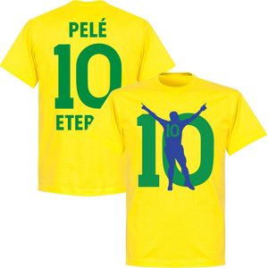 Pelé 10 Eterno Brazilië T-shirt - Geel - XXL