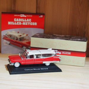 Cadillac SUPERIOR MILLER METEOR AMBULANCE 1:43 LET OP DOOSJE VERKLEURD EDITION ATLAS