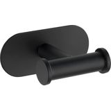 WENKO Turbo-Loc® Dubbele Handdoekhaak Orea Duo RVS zwart mat - Bevestigen zonder boren - Handdoekhaakjes