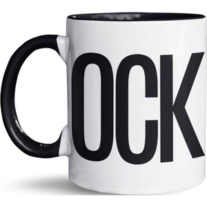 NietMokken.nl - Grappige mok ""COCK"" - Originele beker met tekst - Leuk als cadeau - Aan beide zijden bedrukt - Vaatwasser en magnetronbestendige keramische tas