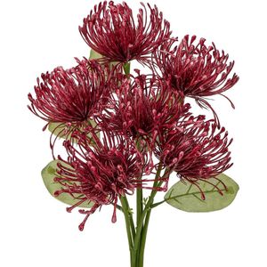 Pakket van 6 kunstbloemen zoals echte kunstchrysant met flexibele steel voor huis tuin feest kantoor decoratie bloemstuk